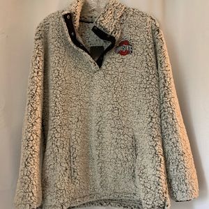 Large Ohio State Sherpa pullover